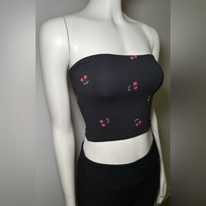 HOLLISTER Black Cherry 🍒 Tube Crop Top Size XS/S